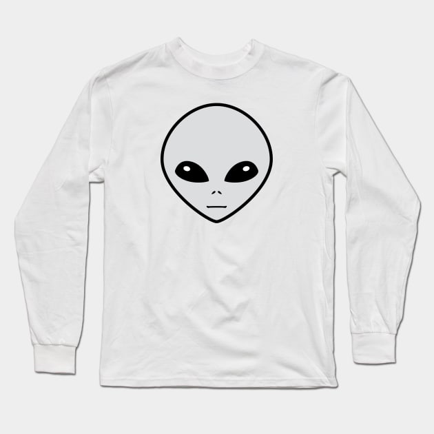 Alien Grey Long Sleeve T-Shirt by Stacks